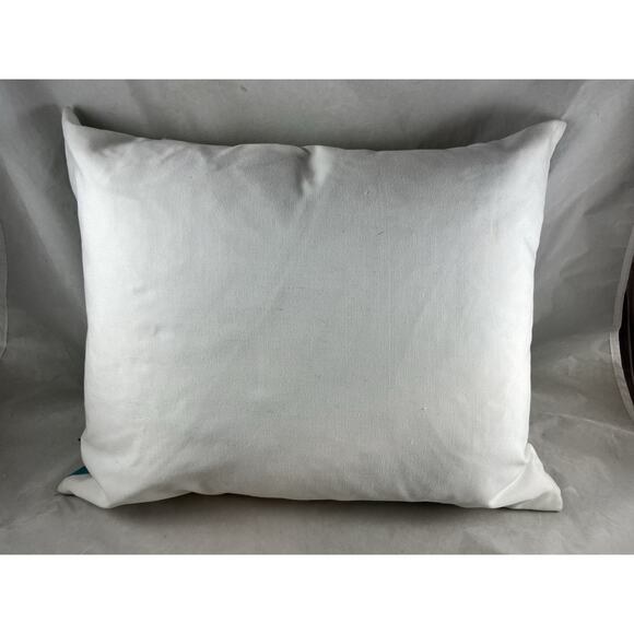 Thro Home by Marlo Lorenz Crab Graphic Pillow Green Blue Feather Filled 19x16 - Picture 2 of 4